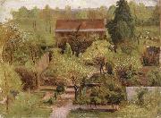 Christian Friedrich Gille Garden oil painting on canvas